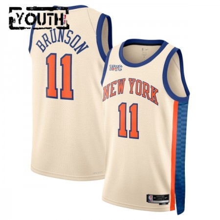 Dres New York Knicks Jalen Brunson Nike 2025-26 City Edition Bijela Swingman - Dječji